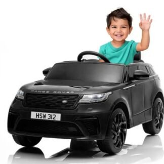 LAND ROVER VELAR 12V, NEGRO, ASIENTO PLASTICO, RUEDAS PLASTICO - INDA641-AT-VELARBLACK